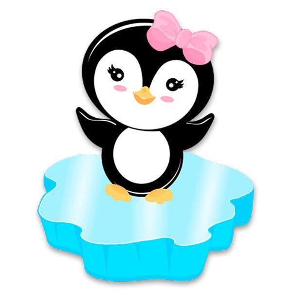 Kinderzimmer Wandtattoo: Pinguin auf Eis