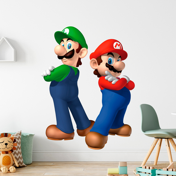 Kinderzimmer Wandtattoo: Super Mario und Luigi
