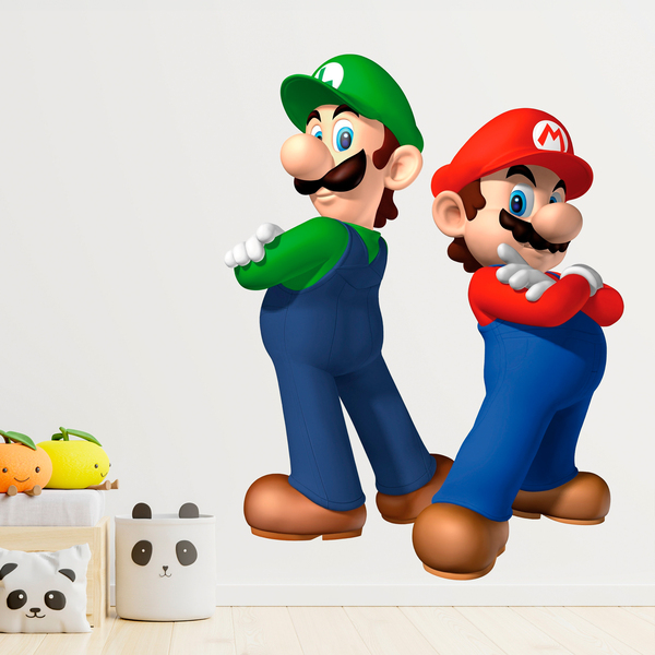 Kinderzimmer Wandtattoo: Super Mario und Luigi