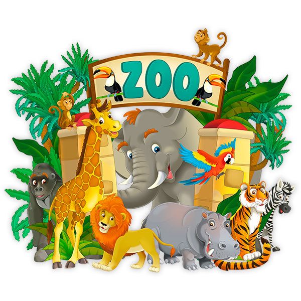 Kinderzimmer Wandtattoo: Zoo Adventure