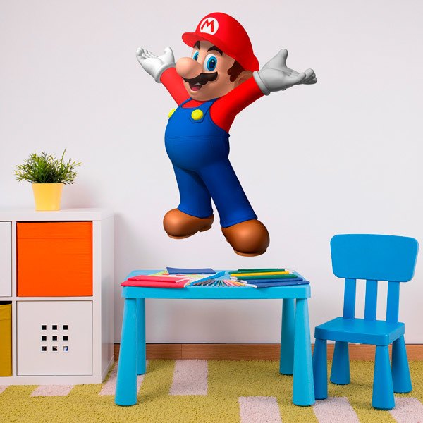 Kinderzimmer Wandtattoo: Mario Bros Glücklich