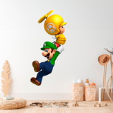 Kinderzimmer Wandtattoo: Luigi mit einem Fliegenden Pilz 3