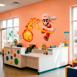 Kinderzimmer Wandtattoo: Mario Bros Feuerball 13