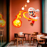 Kinderzimmer Wandtattoo: Mario Bros Feuerball 17