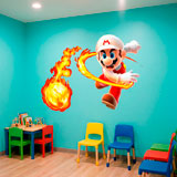 Kinderzimmer Wandtattoo: Mario Bros Feuerball 7
