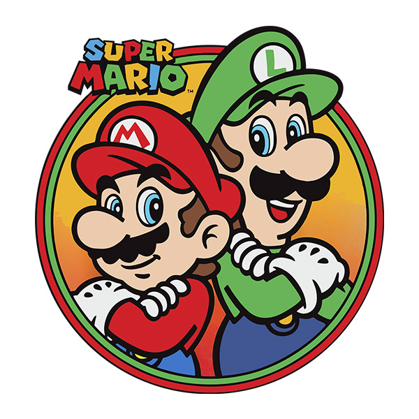 Kinderzimmer Wandtattoo: Mario und Luigi Team Bros