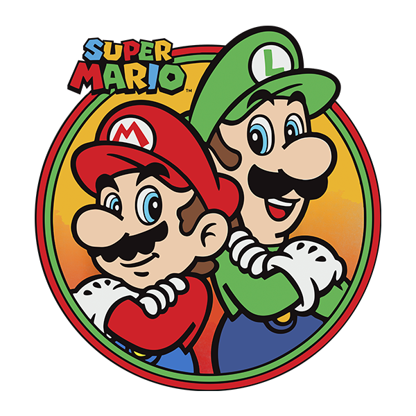 Kinderzimmer Wandtattoo: Mario und Luigi Team Bros
