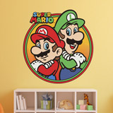 Kinderzimmer Wandtattoo: Mario und Luigi Team Bros 4