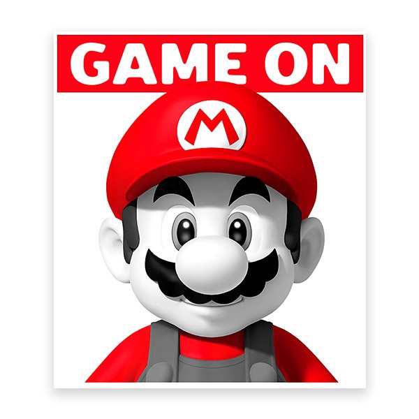 Kinderzimmer Wandtattoo: Mario Bros Game On