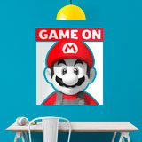 Kinderzimmer Wandtattoo: Mario Bros Game On 3