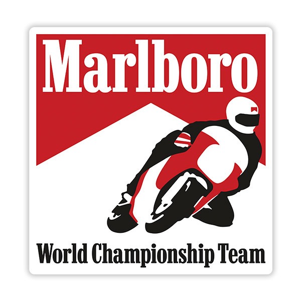 Aufkleber: Marlboro Motorräder