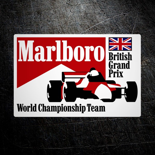 Aufkleber: Marlboro England Großer Preis