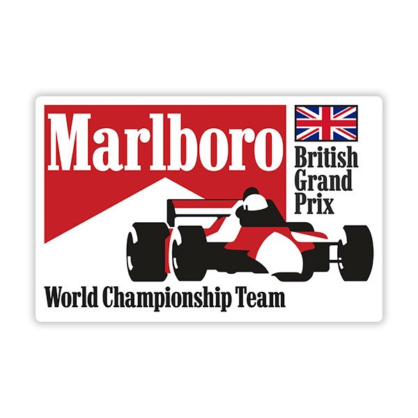 Aufkleber: Marlboro England Großer Preis