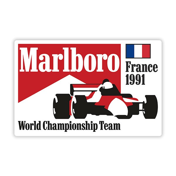 Aufkleber: Marlboro France 1991