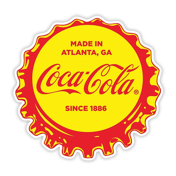 Aufkleber: Coca Cola Since 1886