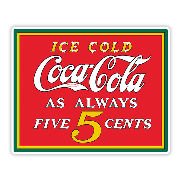 Aufkleber: Ice Cold Coca Cola as Always