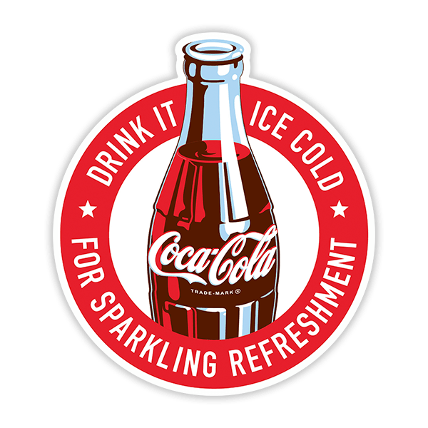 Aufkleber: Coca Cola Drink It Ice Cold