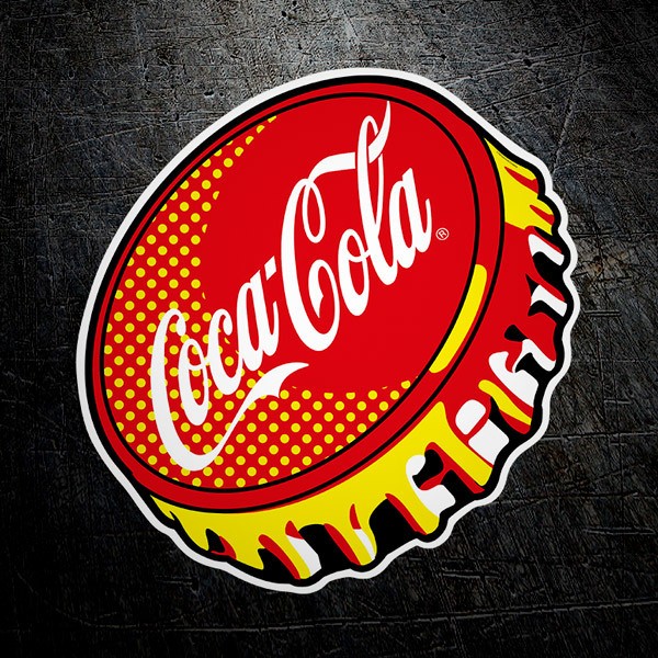 Aufkleber: Coca Cola Teller 1