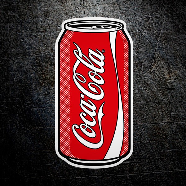 Aufkleber: Coca Cola Pop Art Dose 1