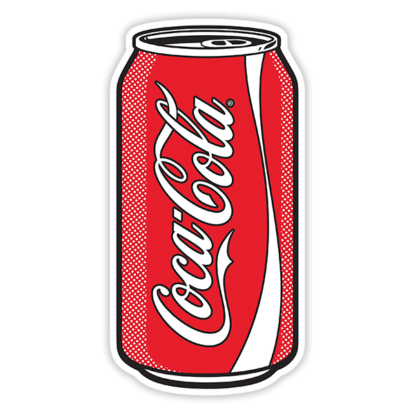 Aufkleber: Coca Cola Pop Art Dose 0