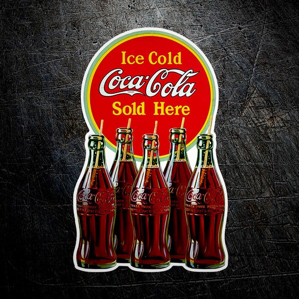 Aufkleber: Ice Cold Coca Cola Sold Here