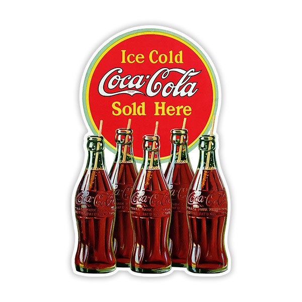 Aufkleber: Ice Cold Coca Cola Sold Here