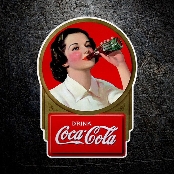 Aufkleber: Coca Cola 60er Jahre 1