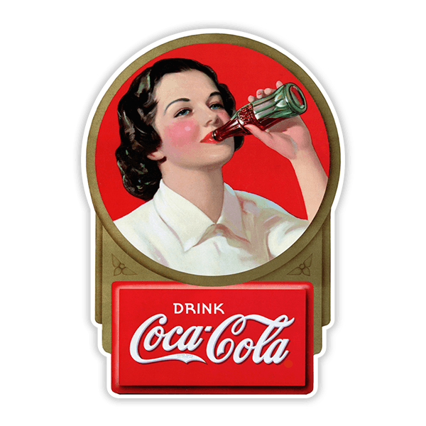 Aufkleber: Coca Cola 60er Jahre 0