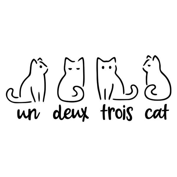 Wandtattoos: Un, Deux, Trois, Cat