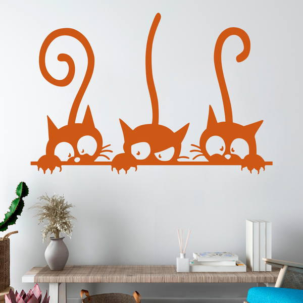 Wandtattoos: 3 Schräge Katzen