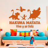 Kinderzimmer Wandtattoo: Hakuna Matata Leben und Glücklich Sein 2