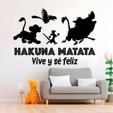 Kinderzimmer Wandtattoo: Hakuna Matata Leben und Glücklich Sein 4