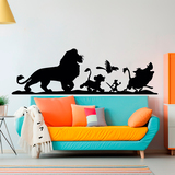 Kinderzimmer Wandtattoo: König der Löwen Charaktere Silhouetten 2