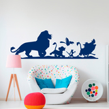 Kinderzimmer Wandtattoo: König der Löwen Charaktere Silhouetten 3