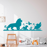 Kinderzimmer Wandtattoo: König der Löwen Charaktere Silhouetten 4