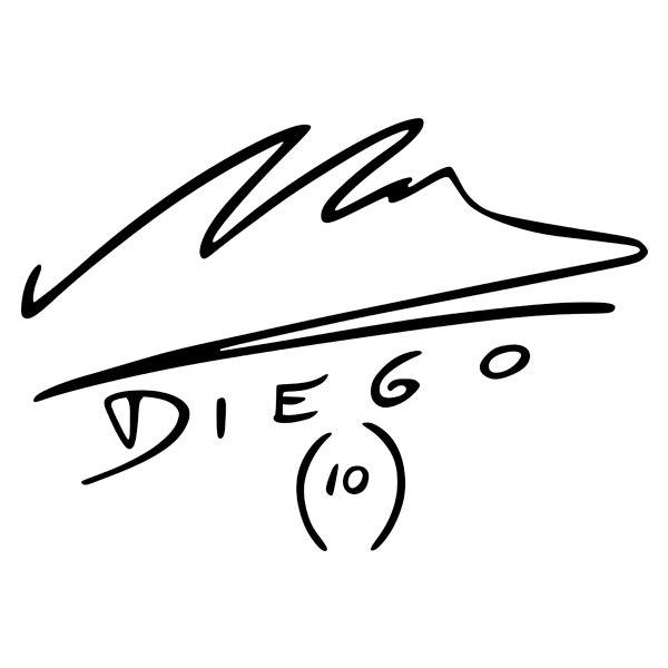 Wandtattoos: Maradonas Autogramm