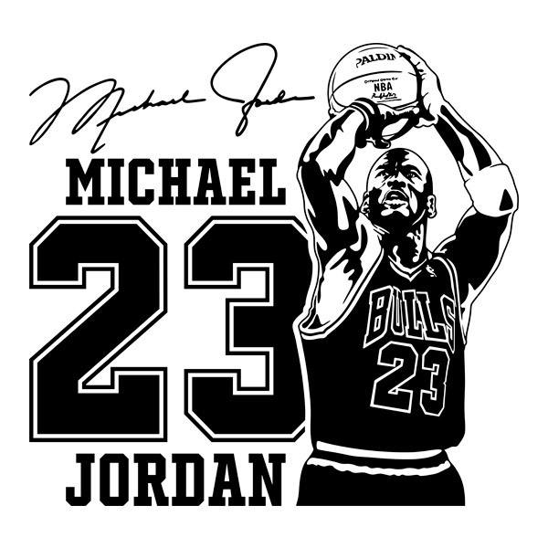 Wandtattoos: Michael Jordan 23