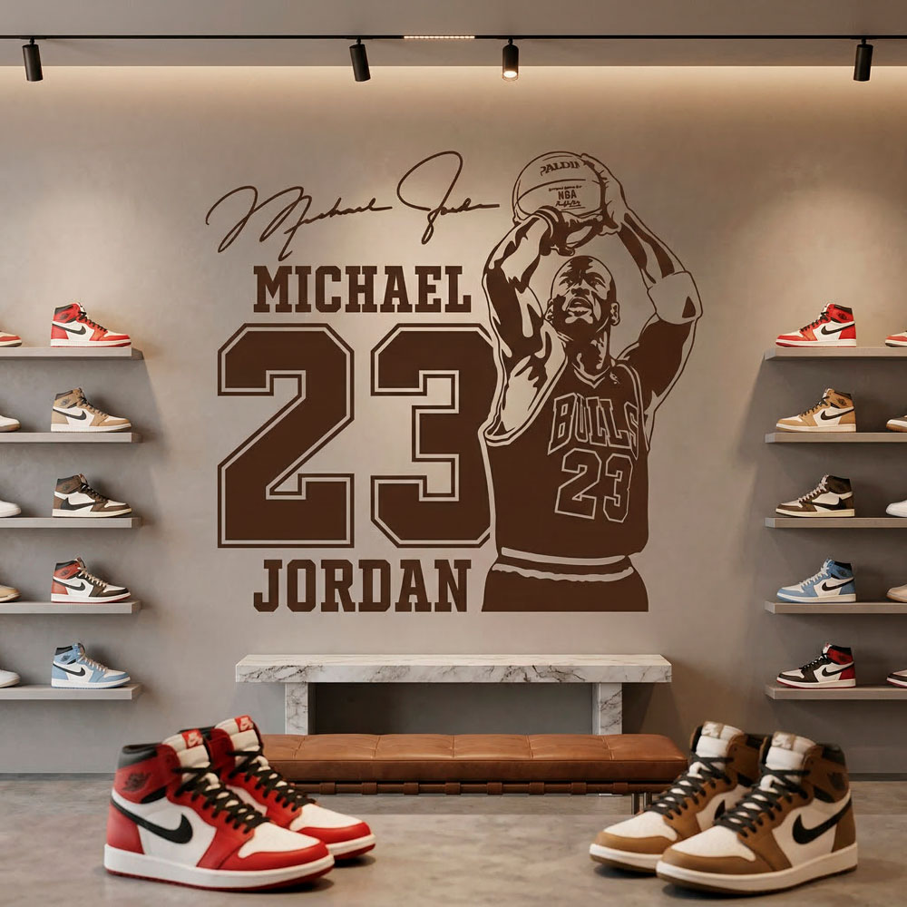 Wandtattoos: Michael Jordan 23