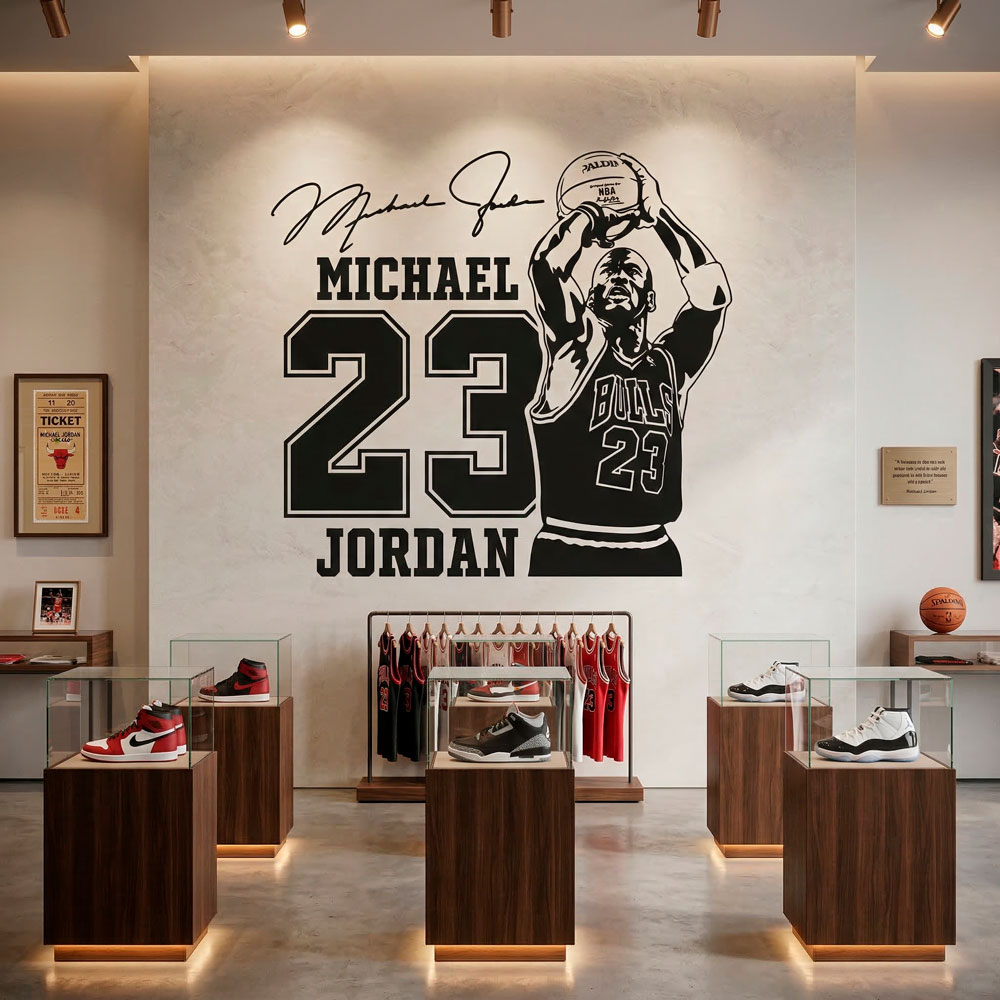 Wandtattoos: Michael Jordan 23