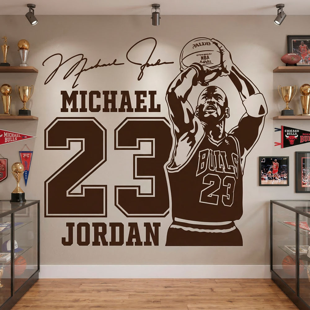 Wandtattoos: Michael Jordan 23
