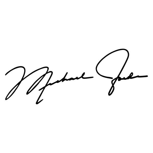 Wandtattoos: Autogramm von Michael Jordan