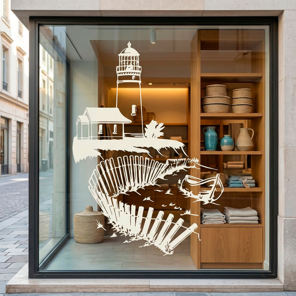 Wandtattoos: Spaziergang am Leuchtturm