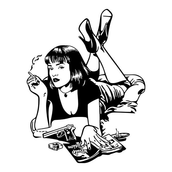 Wandtattoos: Mia Wallace