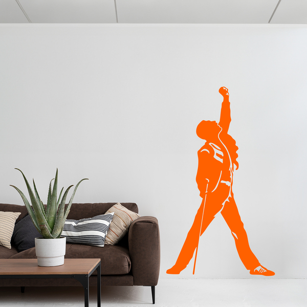 Wandtattoos: Silhouette von Freddie Mercury