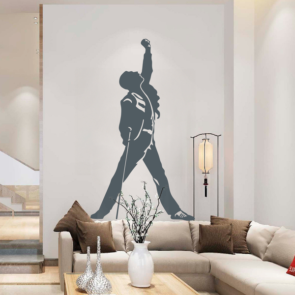 Wandtattoos: Silhouette von Freddie Mercury