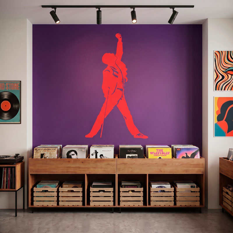 Silhouette von Freddie Mercury 5/7
