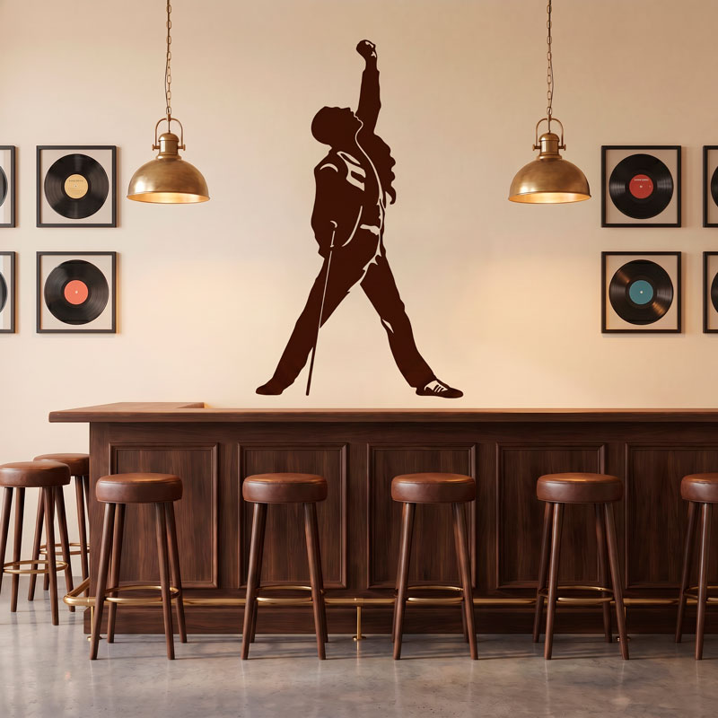 Silhouette von Freddie Mercury 6/7