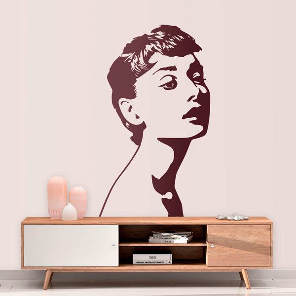 Wandtattoos: Audrey Hepburn Engelhafte Schönheit
