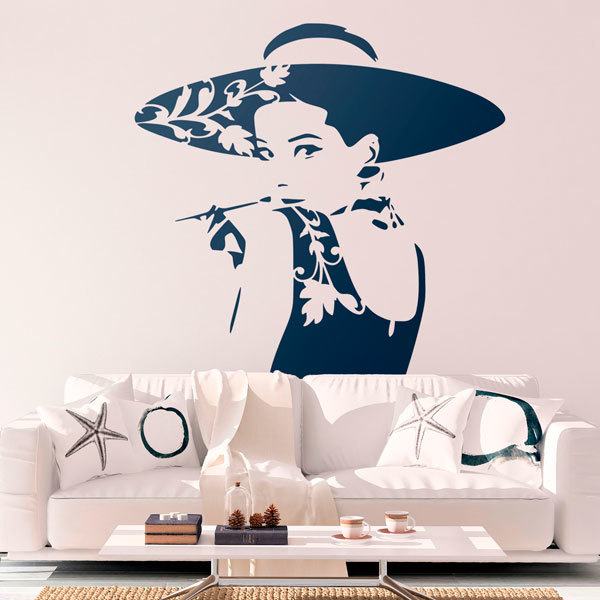 Wandtattoos: Schauspielerin Audrey Hepburn 
