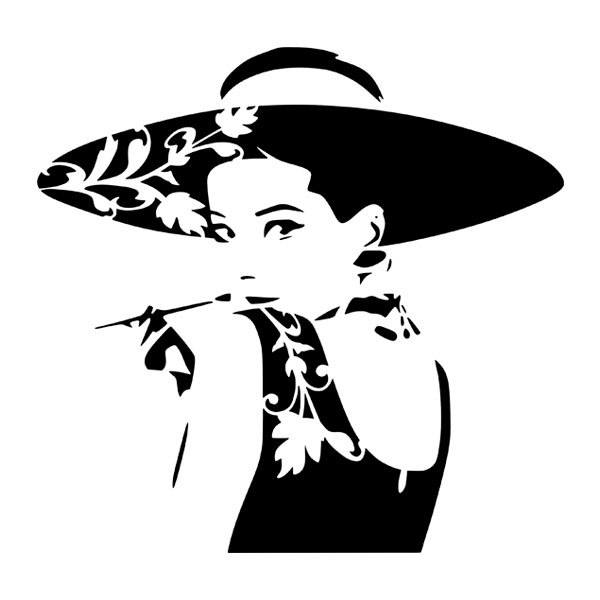 Wandtattoos: Schauspielerin Audrey Hepburn 